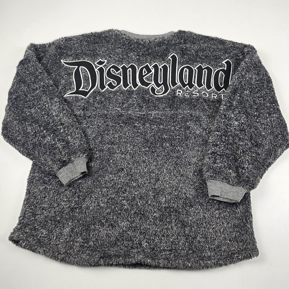 Disney Parks Spirit Jersey Sweater Womens XL Gray Sherpa Pullover Disneyland - Picture 8 of 8